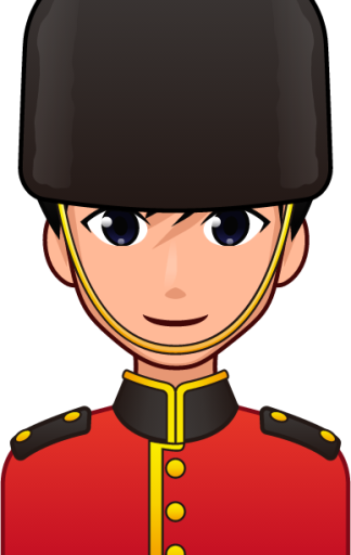 male guardsman (plain) emoji