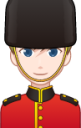 male guardsman (white) emoji