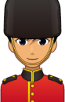 male guardsman (yellow) emoji