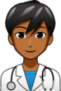 male health worker (brown) emoji