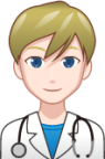 male health worker (white) emoji