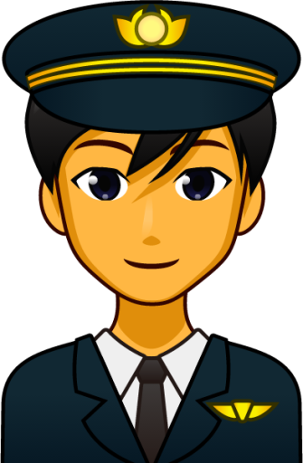 male pilot emoji