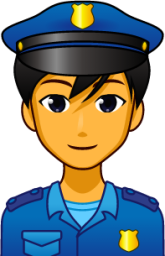 male police officer emoji