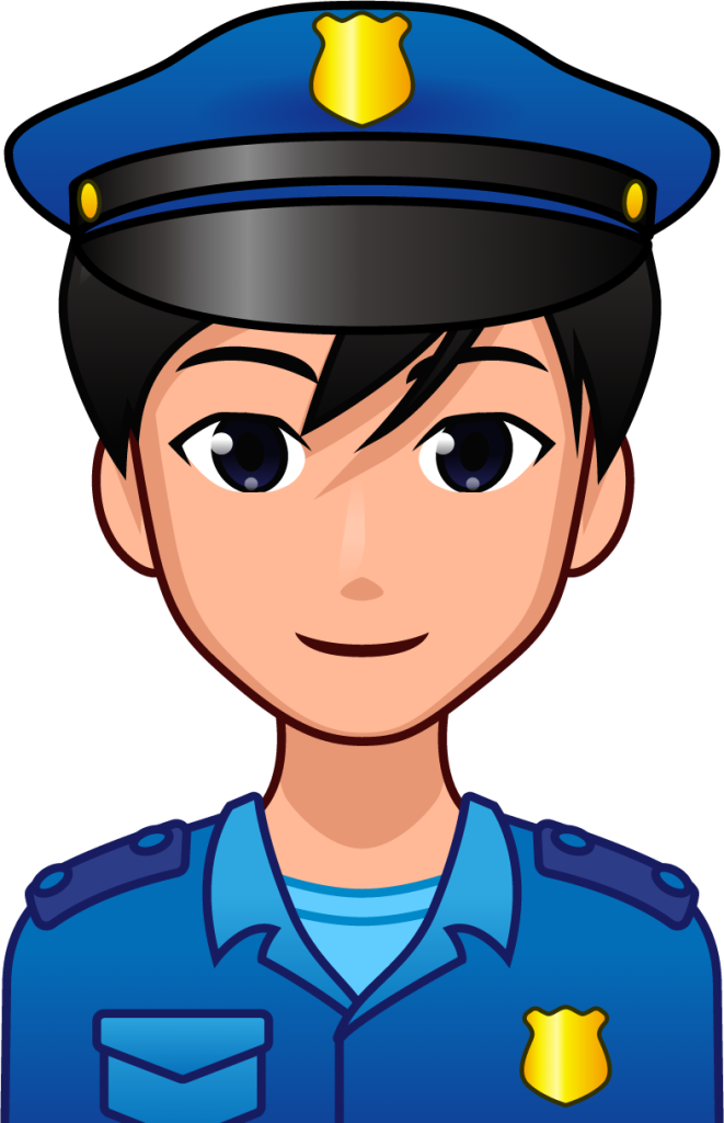 male police officer (plain) emoji