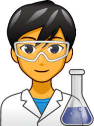male scientist emoji