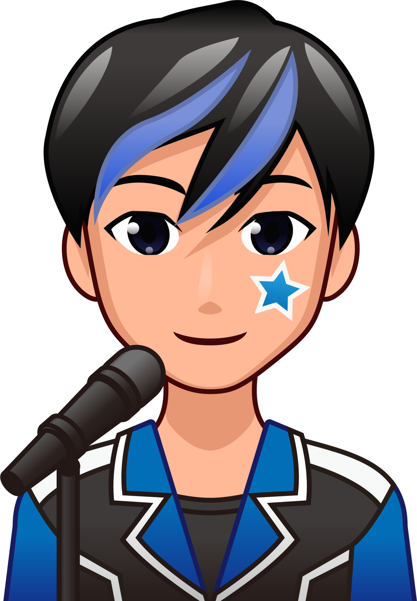 male singer (plain) emoji