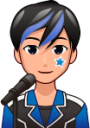 male singer (plain) emoji