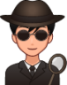 male spy (plain) emoji