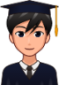 male student (plain) emoji