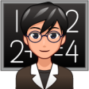 male teacher (plain) emoji
