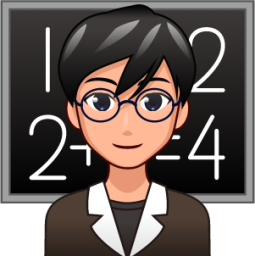 male teacher (plain) emoji