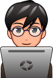 male technologist (plain) emoji