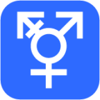 male with stroke and male and female sign emoji