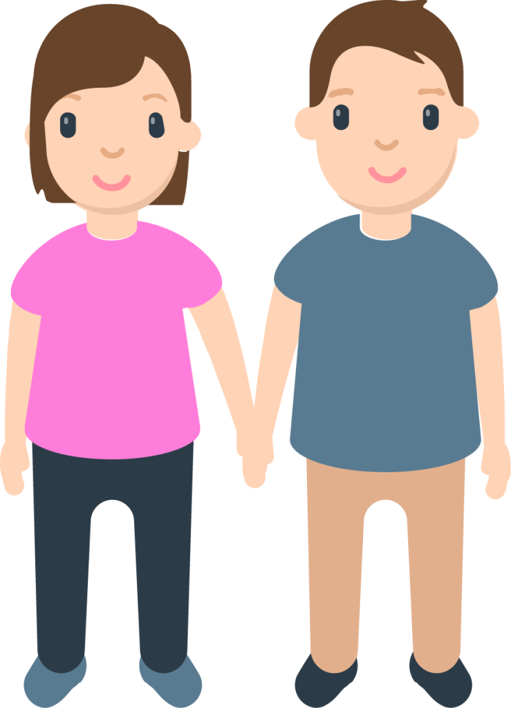 👫 Woman And Man Holding Hands Emoji, Couple Emoji