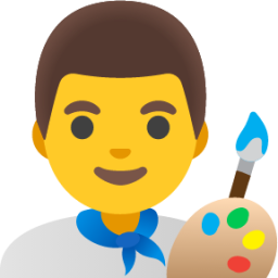 man artist emoji