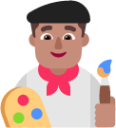 man artist medium emoji