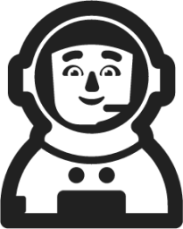 man astronaut emoji