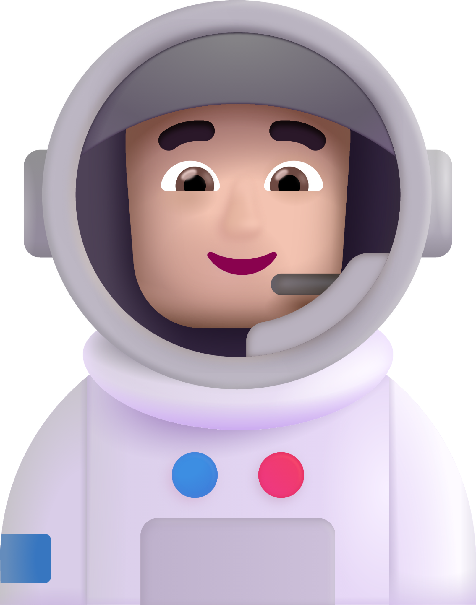 man astronaut light emoji