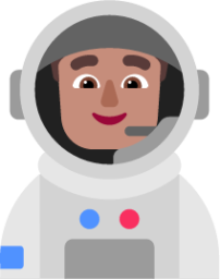 man astronaut medium emoji