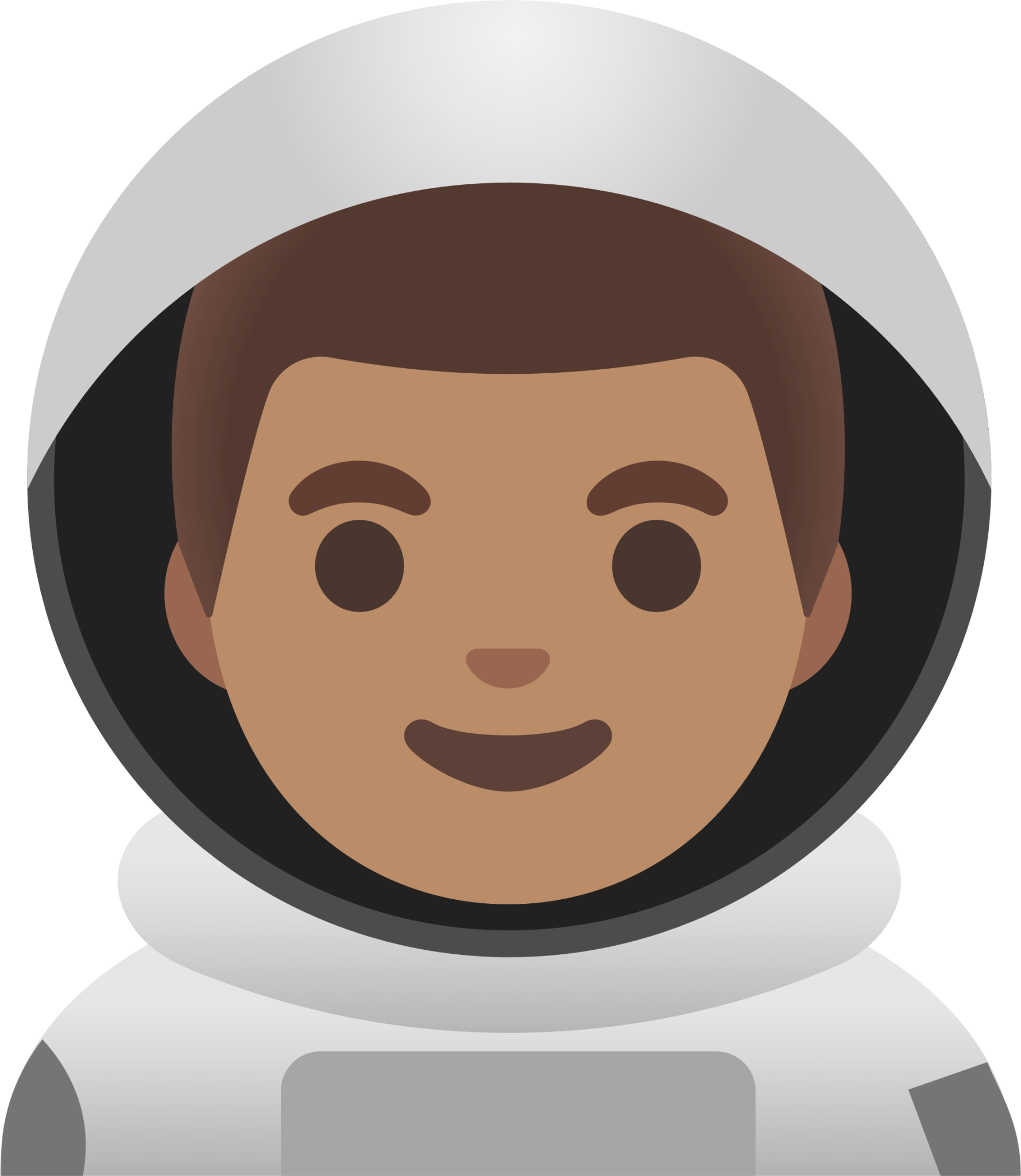 man astronaut: medium skin tone emoji