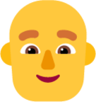 man bald default emoji