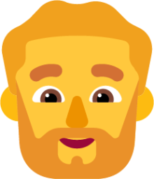man beard default emoji