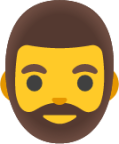 man: beard emoji