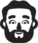 man beard emoji