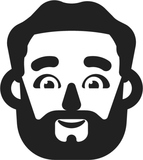 man beard emoji