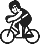 man biking emoji