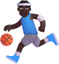 man bouncing ball dark emoji