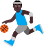 man bouncing ball dark emoji