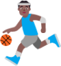 man bouncing ball medium dark emoji