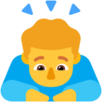 man bowing default emoji