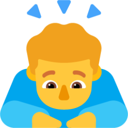 man bowing default emoji