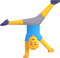 man cartwheeling default emoji
