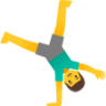 man cartwheeling emoji