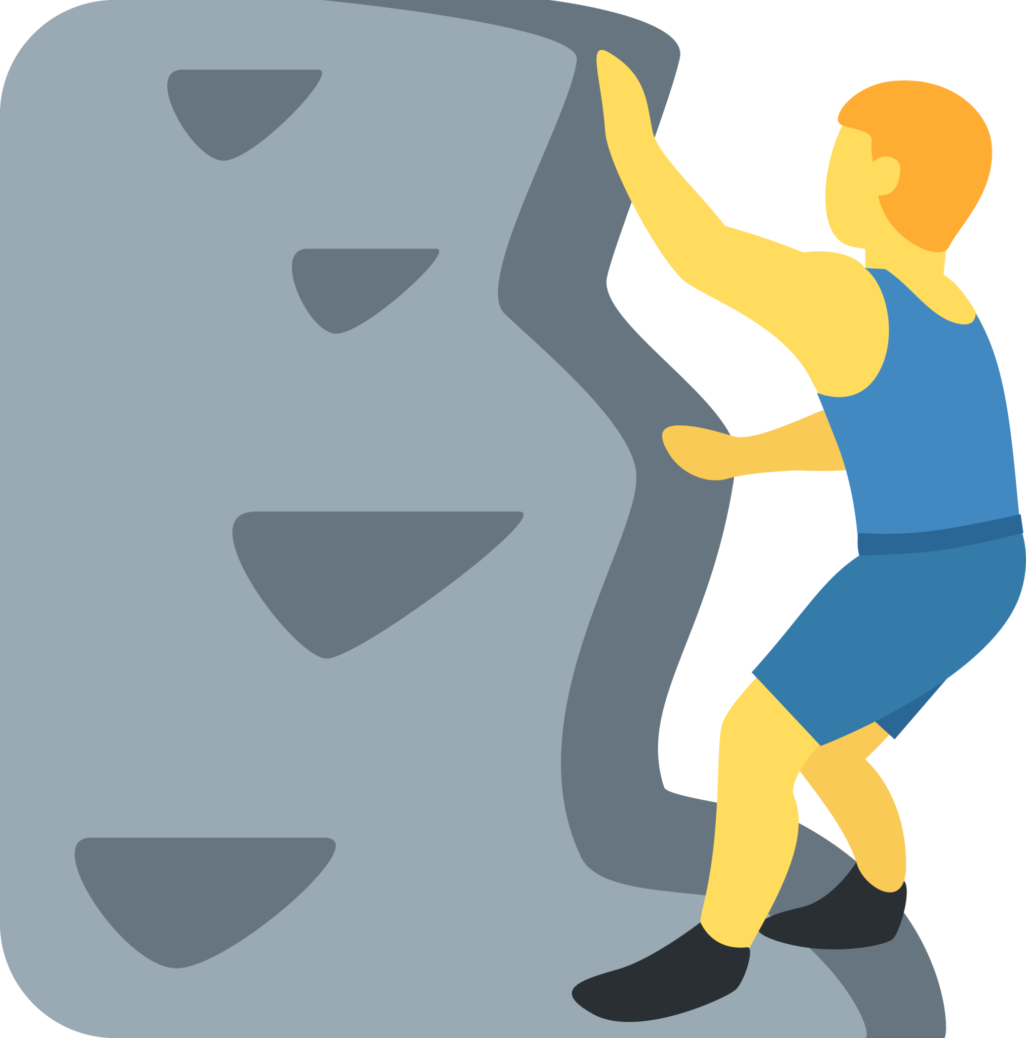 man climbing emoji