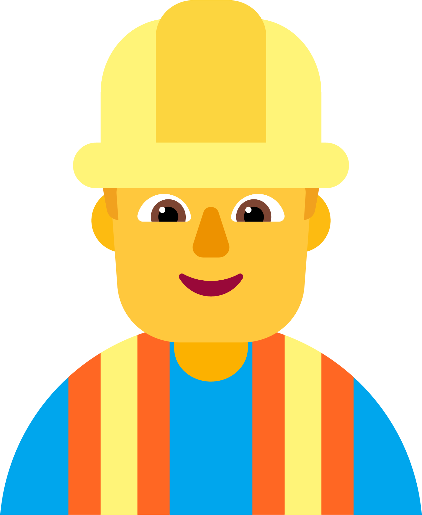 man construction worker default emoji