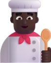man cook dark emoji