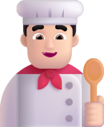 man cook light emoji