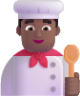 man cook medium dark emoji