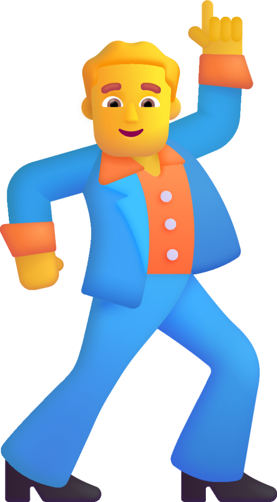 man dancing default emoji