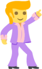 man dancing emoji
