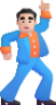 man dancing light emoji