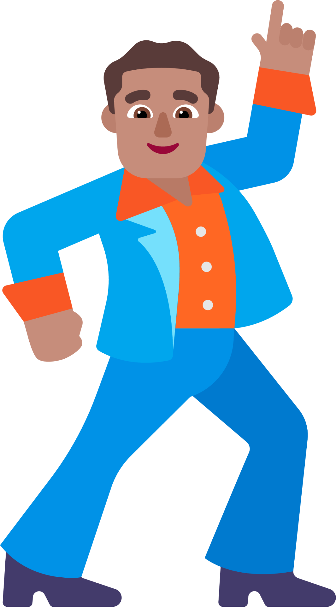 man dancing medium emoji