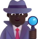man detective dark emoji