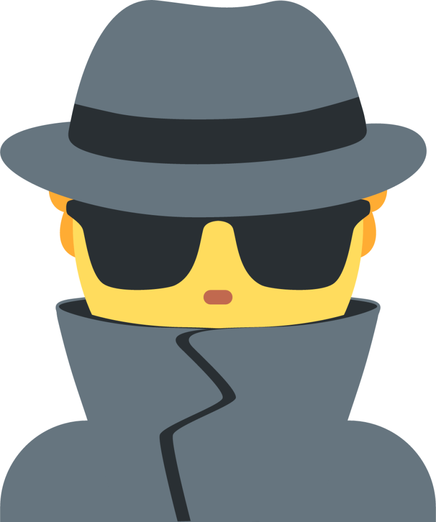 man detective emoji