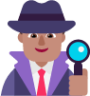 man detective medium emoji