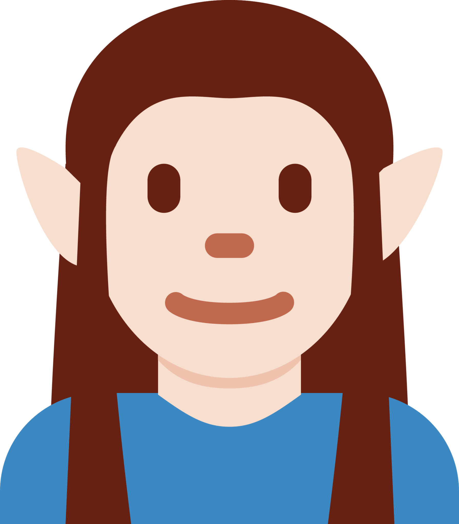man elf: light skin tone emoji
